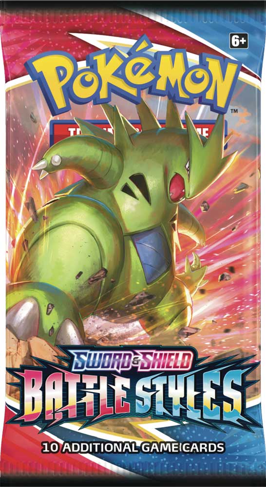 Pokemon Sword and Shield Battle Styles artwork Tyranitar busta 10 carte (EN)