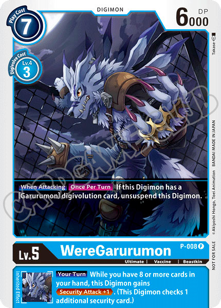 BT01-ENP008 WereGarurumon promo normale (EN) -NEAR MINT-
