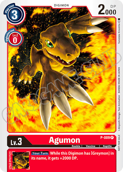 BT01-ENP009 Agumon promo normale (EN) -NEAR MINT-