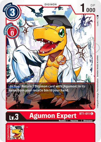 BT01-EN011 Agumon Expert comune normale (EN) -NEAR MINT-