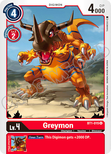 BT01-EN015 Greymon non comune normale (EN) -NEAR MINT-