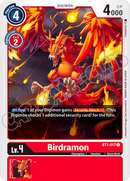 BT01-EN017 Birdramon non comune normale (EN) -NEAR MINT-