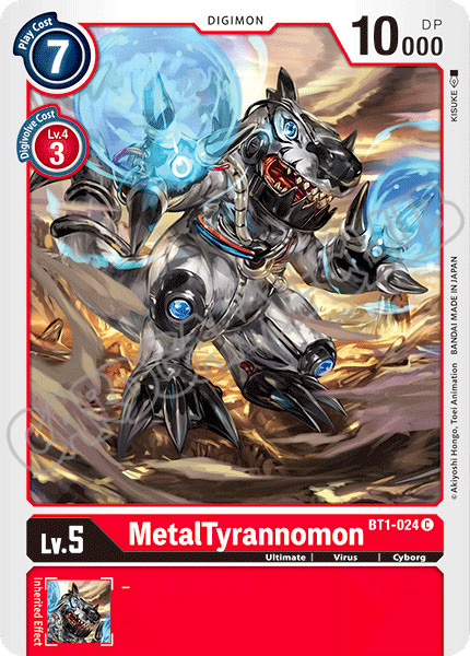 BT01-EN024 MetalTyrannomon comune normale (EN) -NEAR MINT-