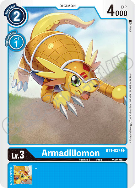 BT01-EN027 Armadillomon comune normale (EN) -NEAR MINT-