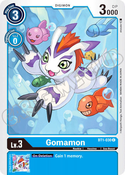 BT01-EN030 Gomamon rara normale (EN) -NEAR MINT-