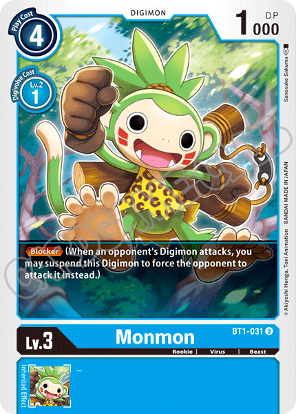 BT01-EN031 Monmon non comune normale (EN) -NEAR MINT-