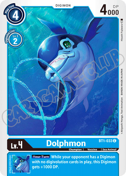 BT01-EN033 Dolphmon comune normale (EN) -NEAR MINT-