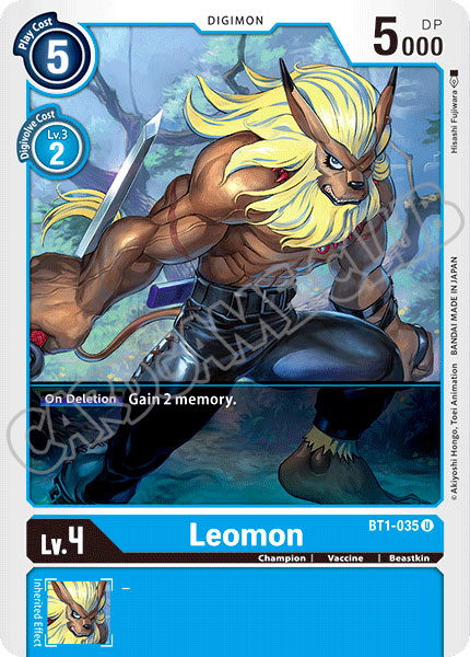 BT01-EN035 Leomon non comune normale (EN) -NEAR MINT-