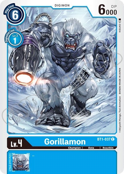 BT01-EN037 Gorillamon comune normale (EN) -NEAR MINT-