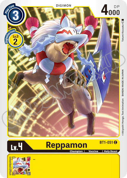 BT01-EN051 Reppamon comune normale (EN) -NEAR MINT-