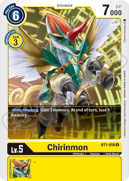 BT01-EN058 Chirinmon non comune normale (EN) -NEAR MINT-