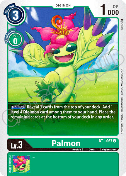 BT01-EN067 Palmon non comune normale (EN) -NEAR MINT-