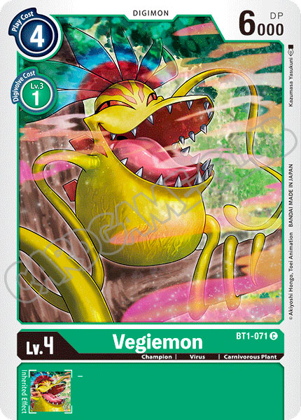 BT01-EN071 Vegiemon comune normale (EN) -NEAR MINT-