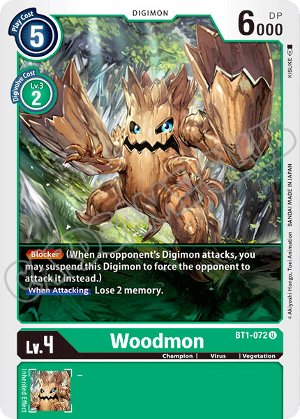 BT01-EN072 Woodmon non comune normale (EN) -NEAR MINT-