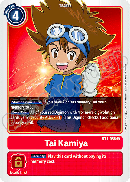 BT01-EN085 Tai Kamiya rara normale (EN) -NEAR MINT-