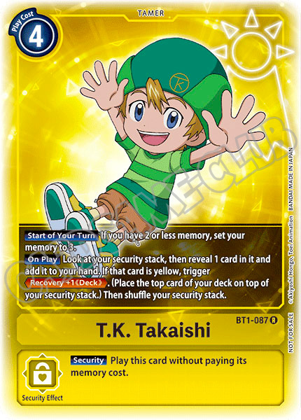 BT01-EN087 T.K. Takaishi rara foil parallela (EN) -NEAR MINT-