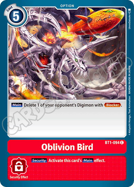 BT01-EN094 Oblivion Bird comune normale (EN) -NEAR MINT-