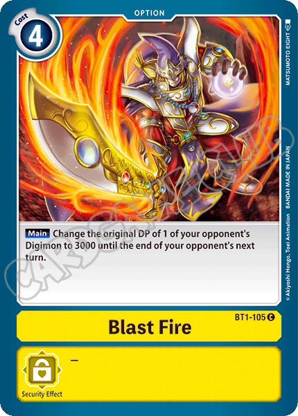 BT01-EN105 Blast Fire comune normale (EN) -NEAR MINT-