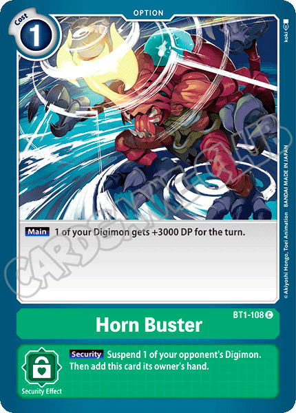 BT01-EN108 Horn Buster comune normale (EN) -NEAR MINT-