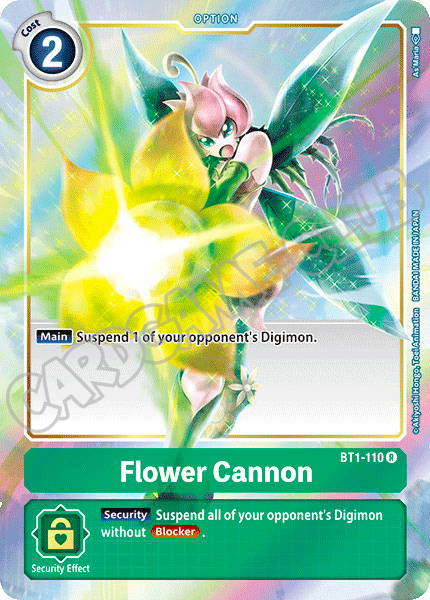 BT01-EN110 Flower Cannon rara foil parallela (EN) -NEAR MINT-