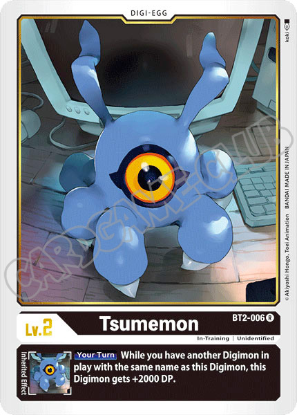 BT02-EN006 Tsumemon rara normale (EN) -NEAR MINT-