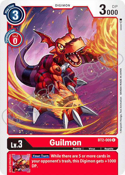 BT02-EN009 Guilmon comune normale (EN) -NEAR MINT-