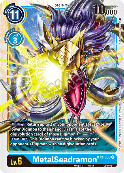 BT02-EN030 MetalSeadramon rara normale (EN) -NEAR MINT-