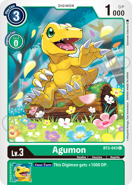 BT02-EN043 Agumon comune normale (EN) -NEAR MINT-