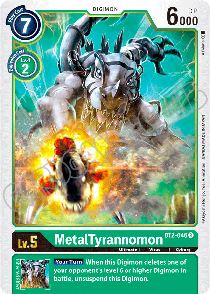 BT02-EN046 MetalTyrannomon rara normale (EN) -NEAR MINT-