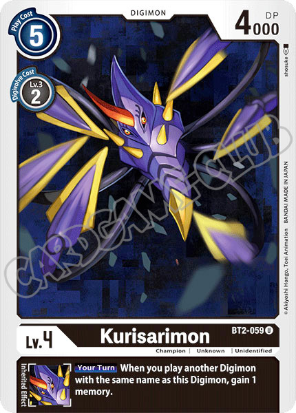 BT02-EN059 Kurisarimon non comune normale (EN) -NEAR MINT-
