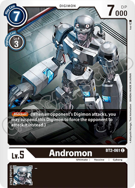 BT02-EN061 Andromon comune normale (EN) -NEAR MINT-