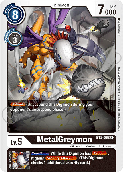 BT02-EN063 MetalGreymon comune normale (EN) -NEAR MINT-