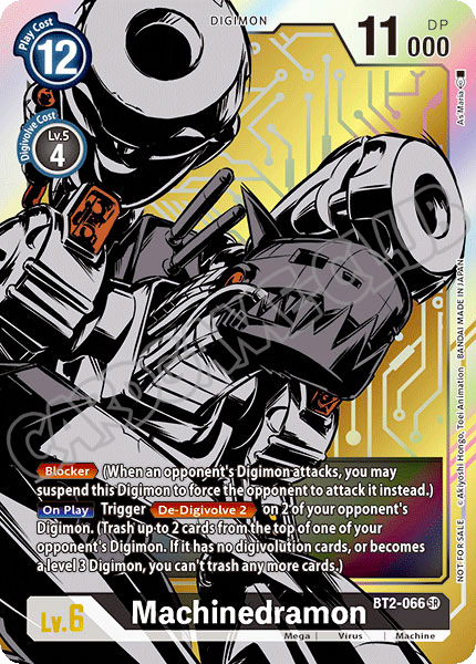 BT02-EN066 Machinedramon super rara foil parallela (EN) -NEAR MINT-