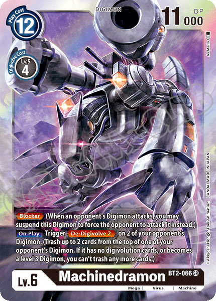 BT02-EN066 Machinedramon super rara foil (EN) -NEAR MINT-