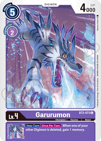 BT02-EN073 Garurumon comune normale (EN) -NEAR MINT-