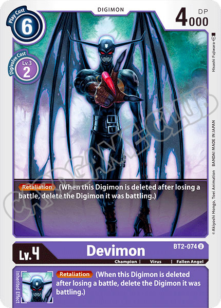 BT02-EN074 Devimon non comune normale (EN) -NEAR MINT-