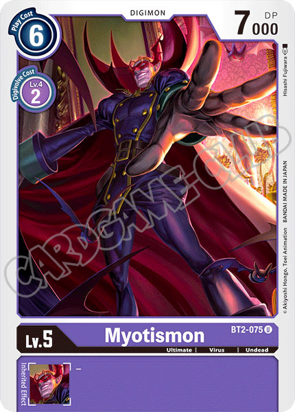 BT02-EN075 Myotismon non comune normale (EN) -NEAR MINT-