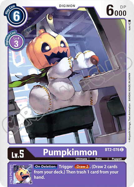 BT02-EN076 Pumpkinmon comune normale (EN) -NEAR MINT-