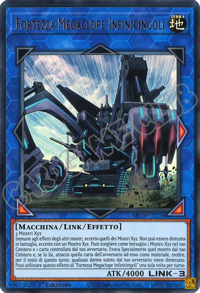 MP20-IT216 Fortezza Megaclope Infinicingoli ultra rara 1a Edizione (IT) -NEAR MINT-