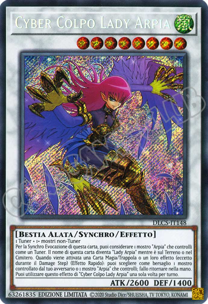 DLCS-IT148 Cyber Colpo Lady Arpia rara segreta 1a edizione (IT)
