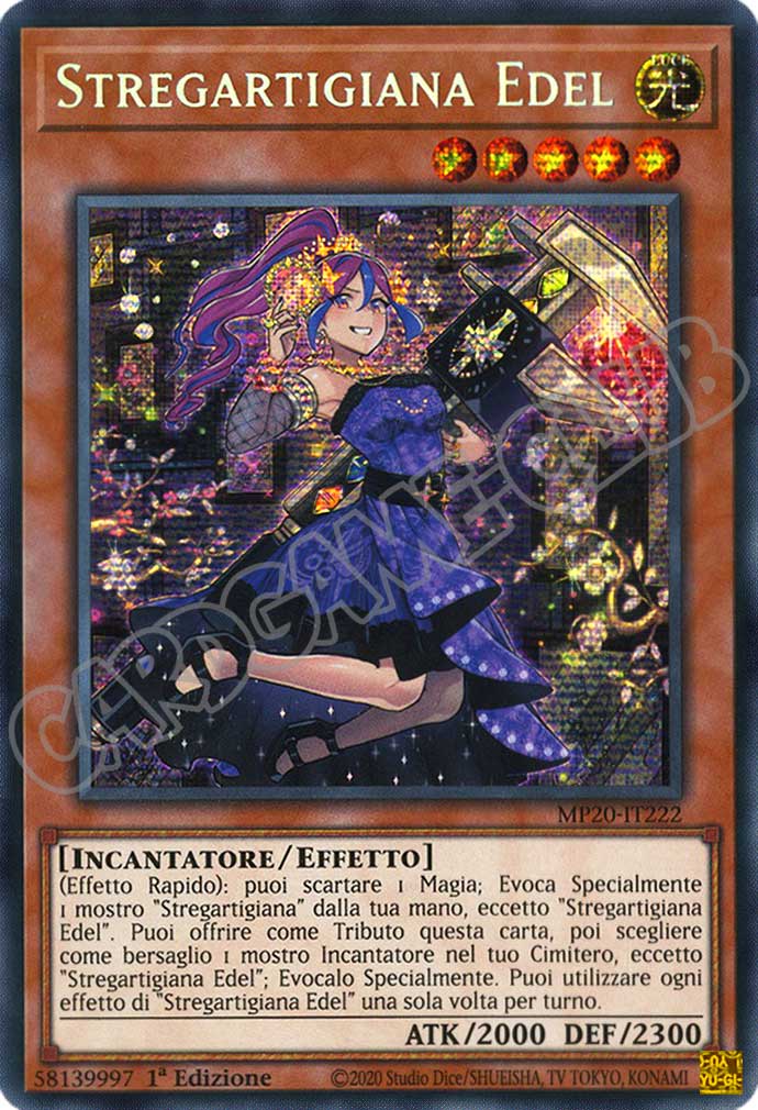 MP20-IT222 Stregartigiana Edel rara segreta prismatica 1a Edizione (IT) -NEAR MINT-