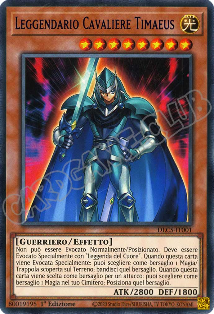 DLCS1IT001 Leggendario Cavaliere Timaeus (scritta blu) ultra rara 1a edizione (IT)