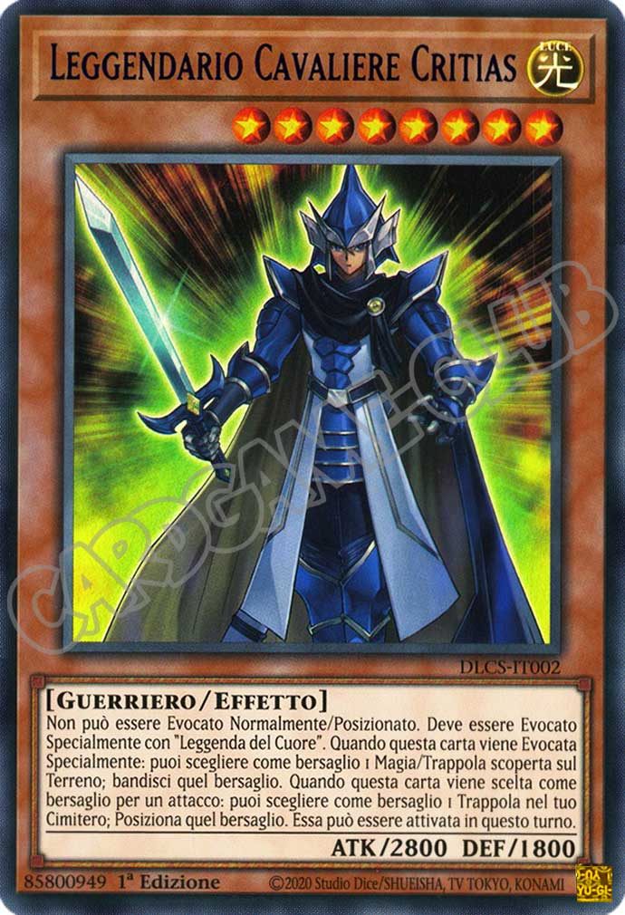 DLCS1IT002 Leggendario Cavaliere Critias (scritta blu) ultra rara 1a edizione (IT)