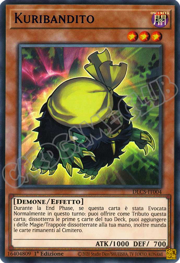 DLCS1IT004 Kuribandito (scritta blu) ultra rara 1a edizione (IT)