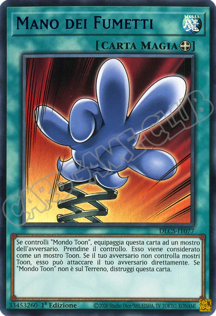 DLCS1IT077 Mano dei Fumetti (scritta blu) ultra rara 1a edizione (IT)