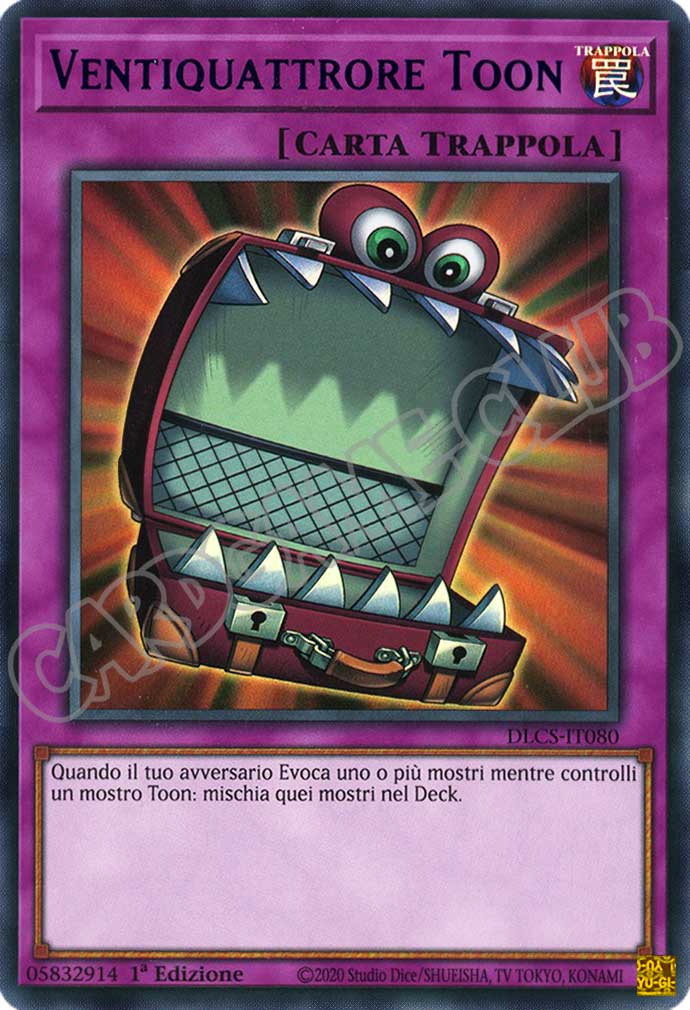 DLCS1IT080 Ventiquattrore Toon (scritta blu) ultra rara 1a edizione (IT)