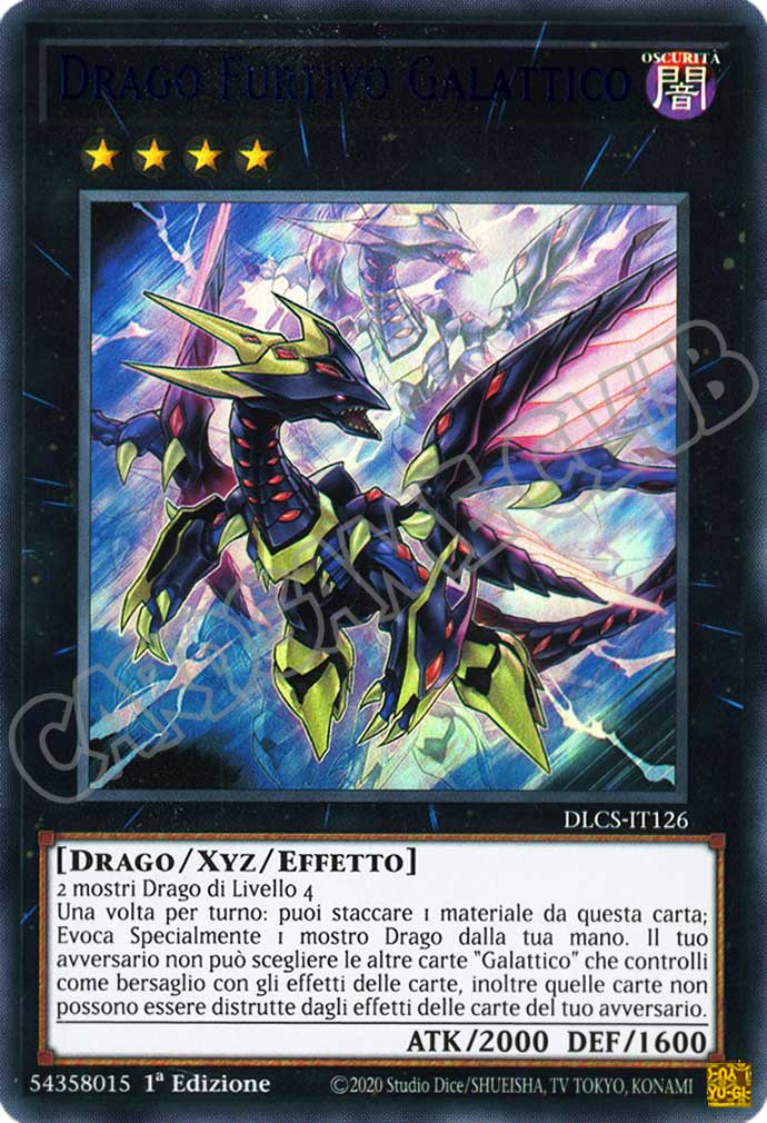 DLCS1IT126 Drago Furtivo Galattico (scritta blu) ultra rara 1a edizione (IT)