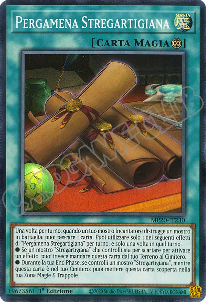 MP20-IT230 Pergamena Stregartigiana super rara 1a Edizione (IT) -NEAR MINT-
