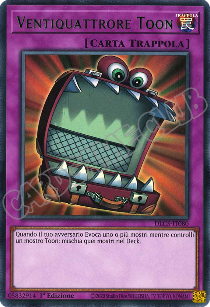 DLCS2IT080 Ventiquattrore Toon (scritta verde) ultra rara 1a edizione (IT)