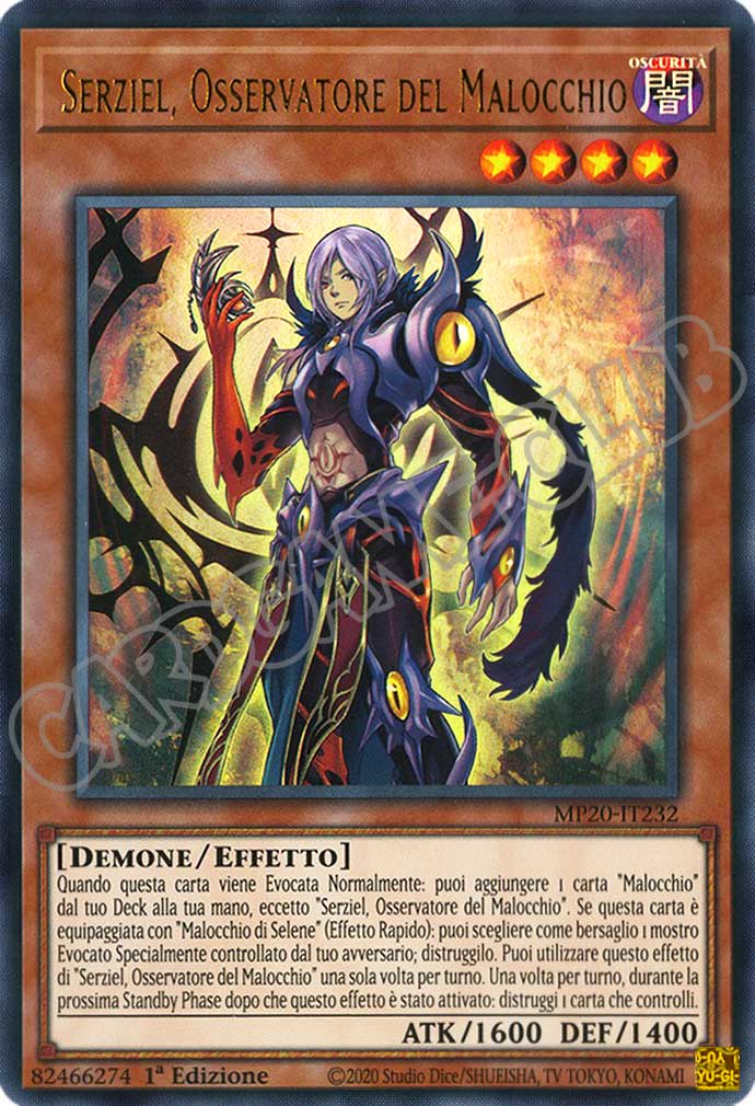 MP20-IT232 Serziel, Osservatore del Malocchio ultra rara 1a Edizione (IT) -NEAR MINT-